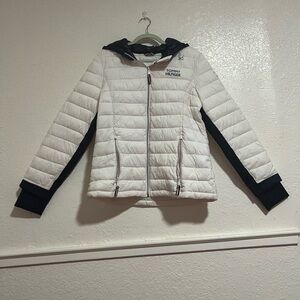 Tommy Hilfiger White and Black Quilted Jacket